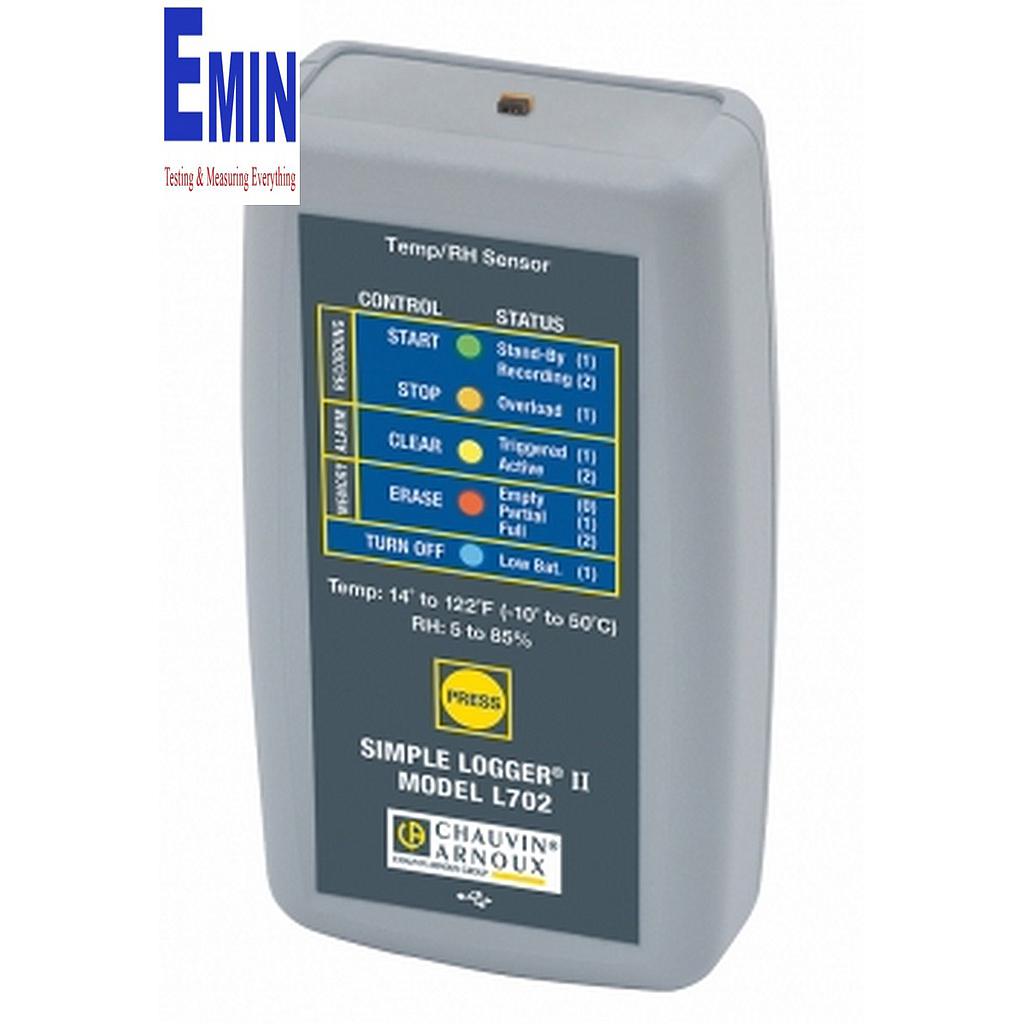 Đánh giá kỹ thuật máy ghi nhiệt độ, độ ẩm Chauvin Arnoux L702