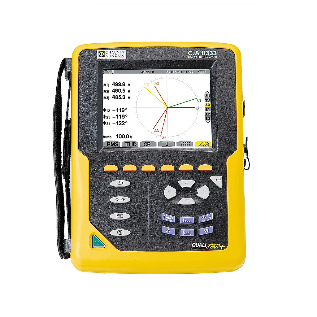 Đánh giá chuyên sâu máy phân tích năng lượng lưới điện 3 pha Chauvin Arnoux C.A 8333