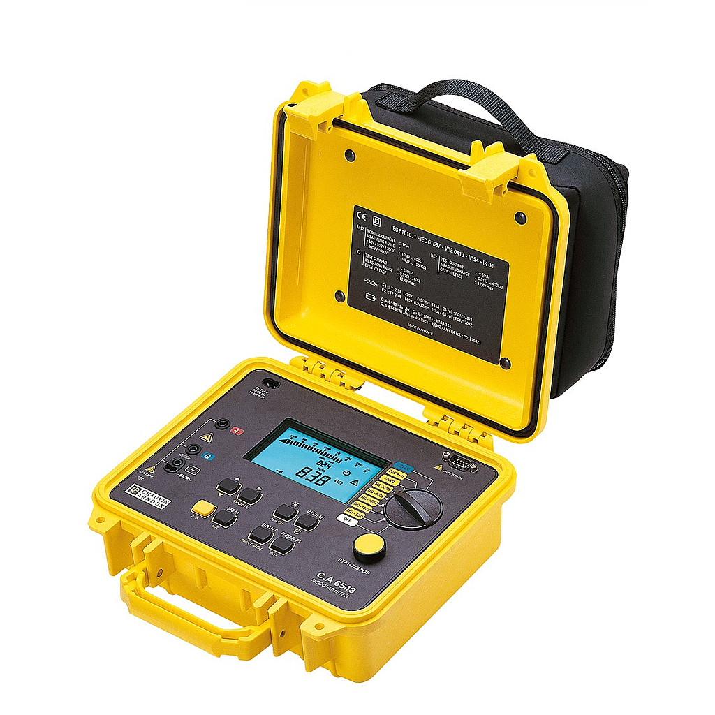 Đánh giá kỹ thuật sản phẩm: Thiết bị đo điện trở cách điện Chauvin Arnoux C.A 6543