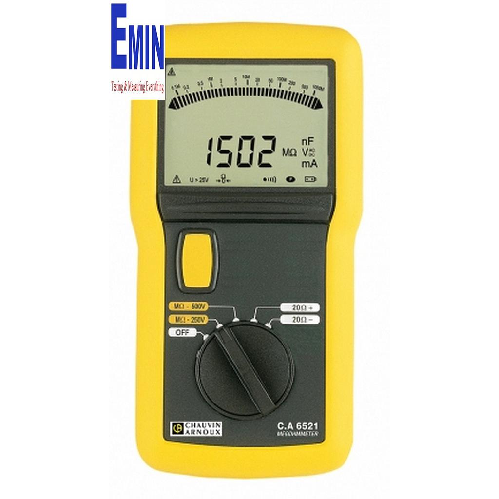 Đánh giá kỹ thuật chuyên sâu: Máy đo điện trở cách điện Chauvin Arnoux C.A 6521