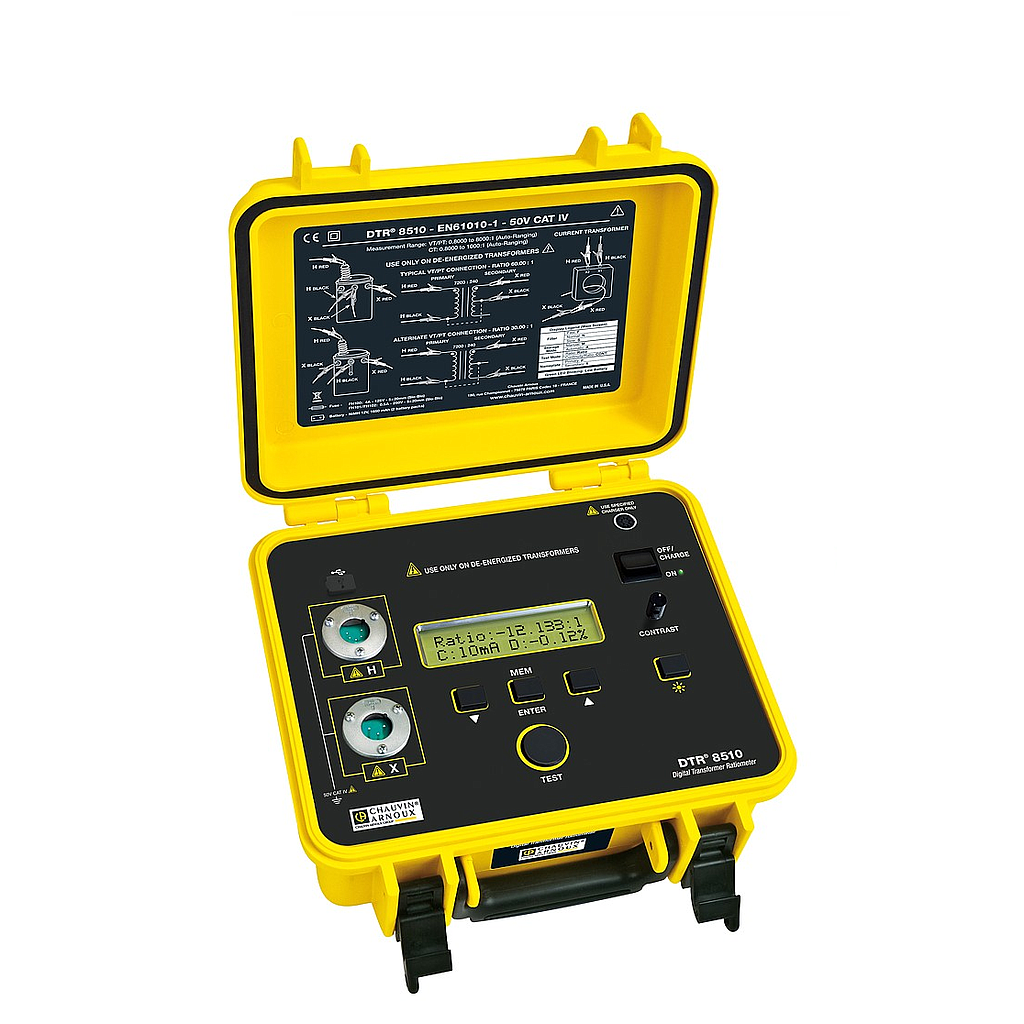 Đánh giá kỹ thuật máy đo tỉ số biến áp 1 pha Chauvin Arnoux DTR 8510